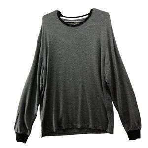 Jambys Long Sleeve Jamtee Mens L Gray T Shirt Crewneck Loungewear Comfort
